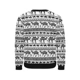 Camel polynesian tribal pattern Men's Crew Neck Sweatshirt