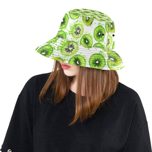 Watercolor kiwi pattern Unisex Bucket Hat