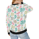 Colorful shell pattern Women's Crew Neck Sweatshirt