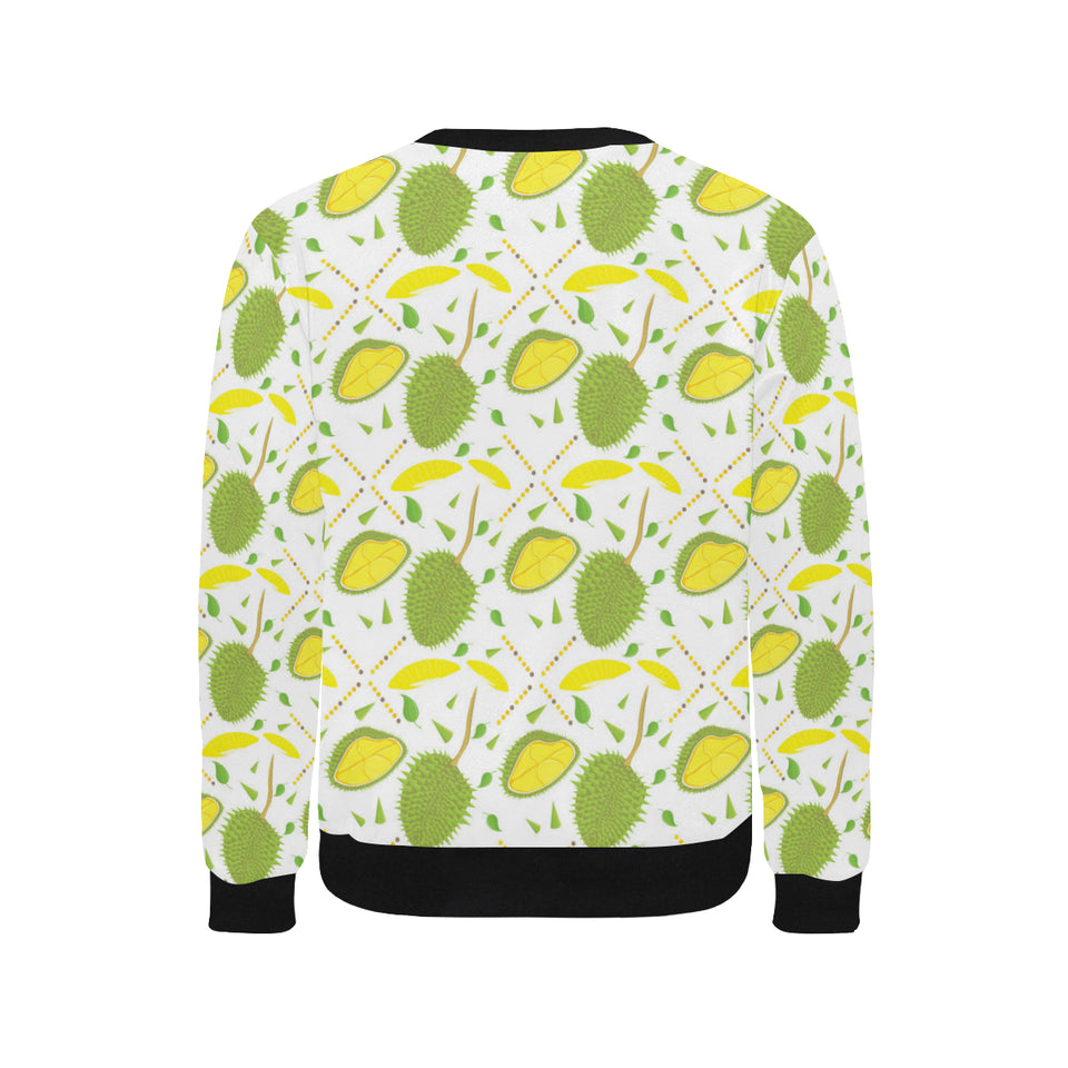Durian pattern background Men's Crew Neck Sweatshirt