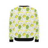 Durian pattern background Men's Crew Neck Sweatshirt