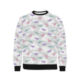 Helicopter plane pattern Men's Crew Neck Sweatshirt