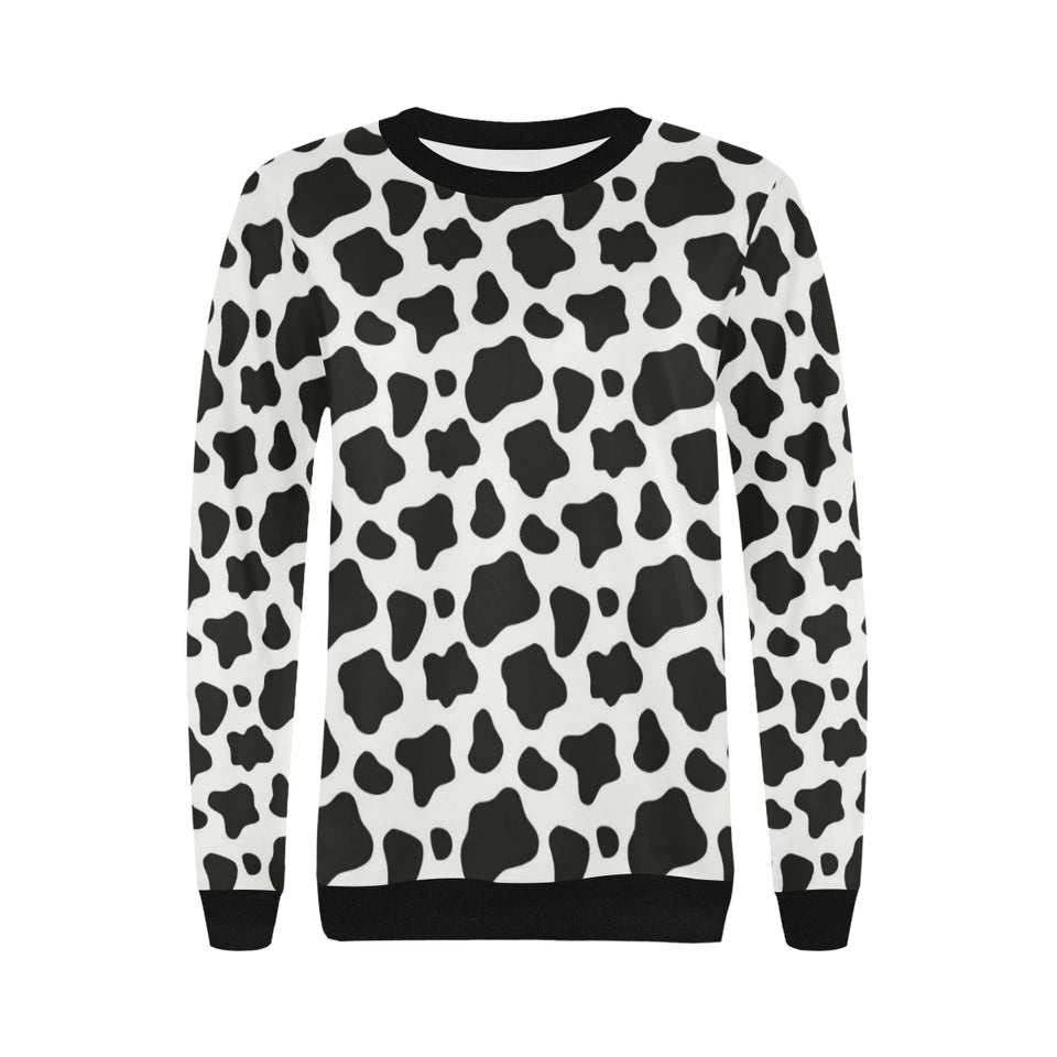 Cow skin pattern Women's Crew Neck Sweatshirt