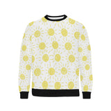 hand drawn sun pattern Men's Crew Neck Sweatshirt