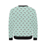 Kangaroo pattern background Men's Crew Neck Sweatshirt