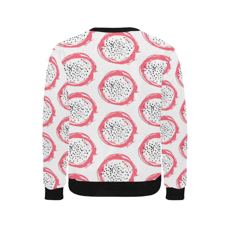 Hand drawn dragon fruit Men's Crew Neck Sweatshirt