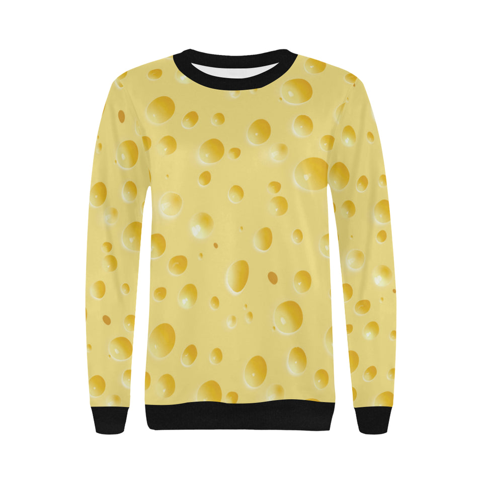 Cheese texture Women's Crew Neck Sweatshirt