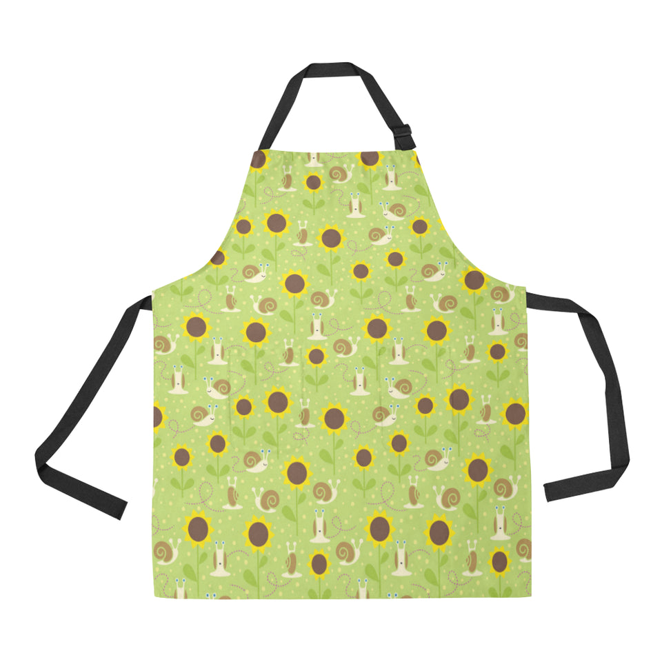 Snail Pattern Print Design 01 All Over Print Adjustable Apron