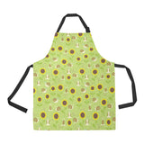 Snail Pattern Print Design 01 All Over Print Adjustable Apron