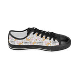 Corgi Dog Pattern Kids' Boys' Girls' Low Top Canvas Shoes Black