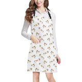 Jack Russel Pattern Print Design 04 All Over Print Adjustable Apron