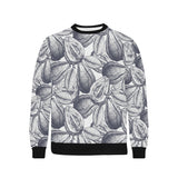 Guava tropical hand drawn pattern Men's Crew Neck Sweatshirt