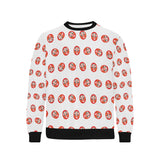 Daruma japanese wooden doll pattern Men's Crew Neck Sweatshirt