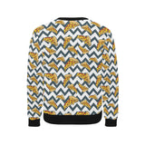 Pizza design pattern Men's Crew Neck Sweatshirt