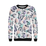 Butterfly pattern Women's Crew Neck Sweatshirt