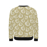 Garlic design pattern Men's Crew Neck Sweatshirt