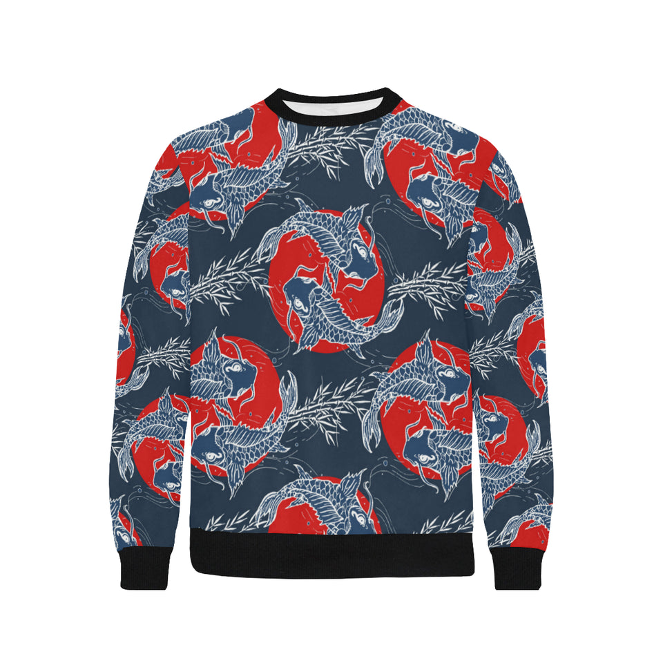 Fancy Carps hand drawn japanese art Men's Crew Neck Sweatshirt