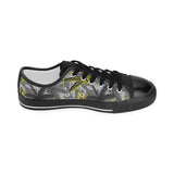 Hand drawn dragonfly pattern Kids' Boys' Girls' Low Top Canvas Shoes Black