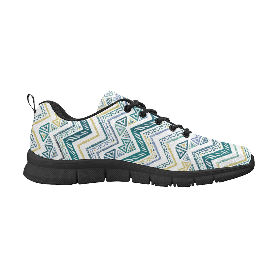 zigzag  chevron paint design pattern Women's Sneaker Shoes