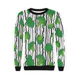 Cool Broccoli pattern Women's Crew Neck Sweatshirt