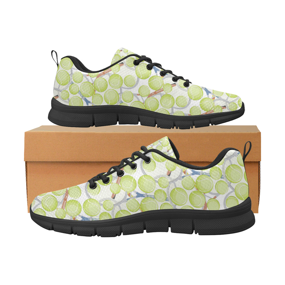 Tennis Pattern Print Design 01 Men's Breathable Sneakers ( Model 055)