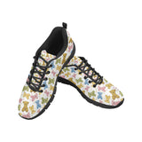 Teddy Bear Pattern Print Design 01 Men's Breathable Sneakers ( Model 055)