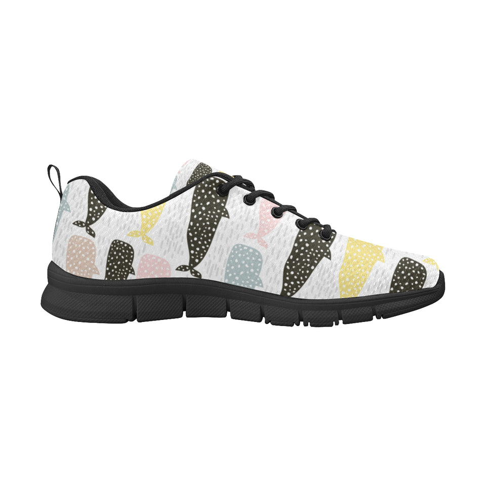Whale dot pattern Women's Sneaker Shoes
