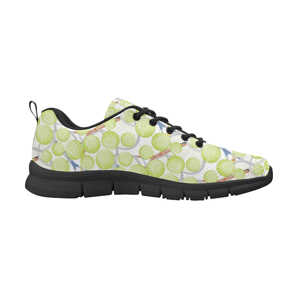 Tennis Pattern Print Design 01 Men's Breathable Sneakers ( Model 055)