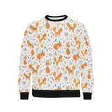 cute tribal fox pattern Men's Crew Neck Sweatshirt
