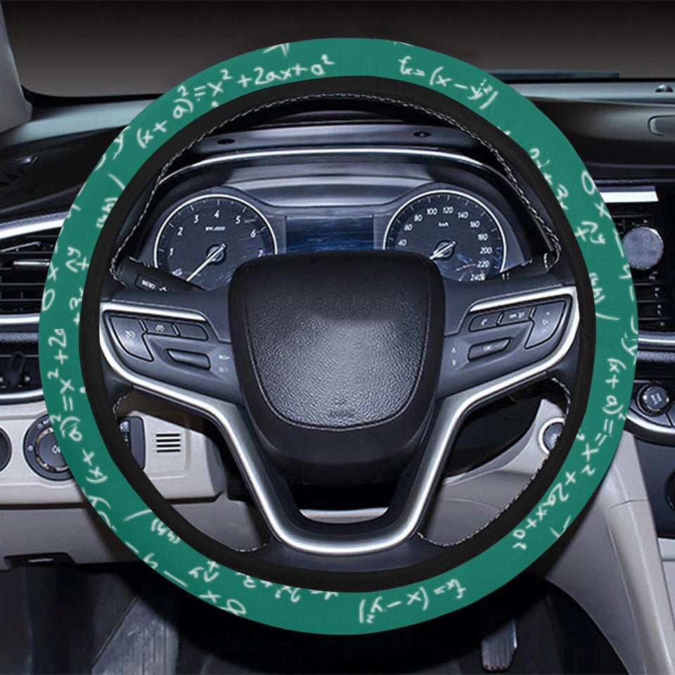 Math Pattern Print Design 01 Car Steering Wheel Cover