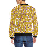 Passion fruits slice pattern Men's Crew Neck Sweatshirt