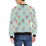 Hot Air Balloon design Pattern Men's Crew Neck Sweatshirt