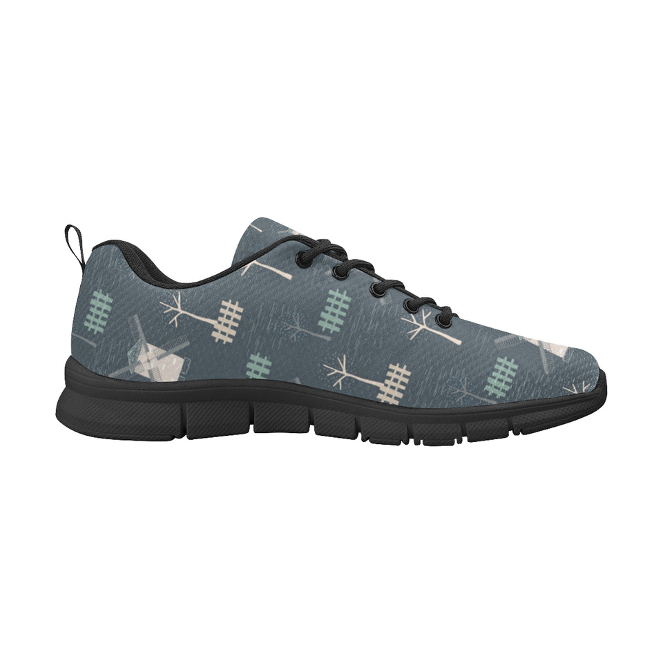 windmill tree pattern Women's Sneaker Shoes