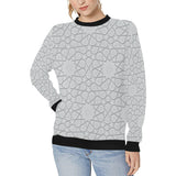arabic star pattern Women's Crew Neck Sweatshirt
