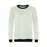Cucumber pattern background Women's Crew Neck Sweatshirt