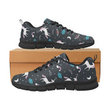 unicorn rainbows moon clound star pattern Women's Sneaker Shoes