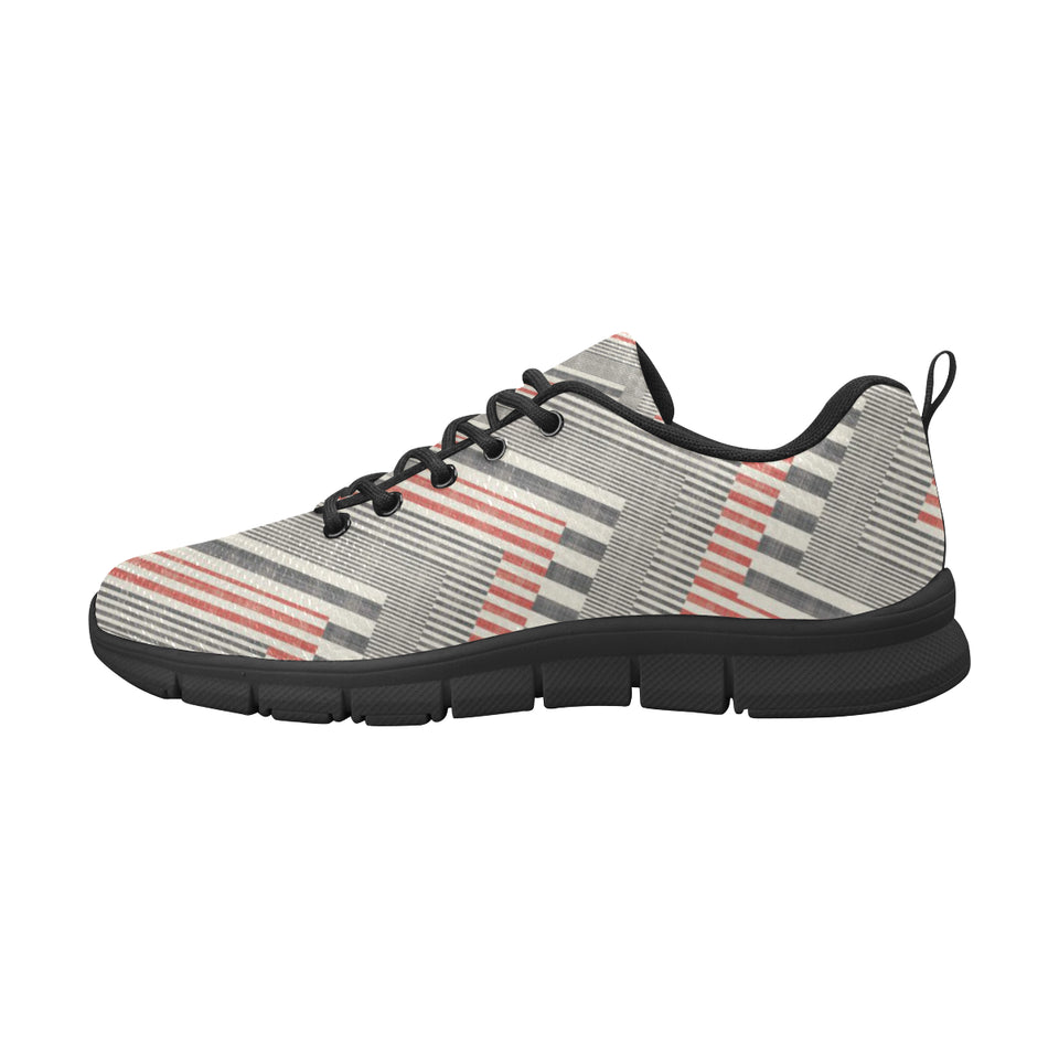 zigzag chevron striped pattern Women's Sneaker Shoes