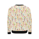 Ice cream cone pattern Men's Crew Neck Sweatshirt