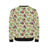 Paassion fruit pattern Men's Crew Neck Sweatshirt