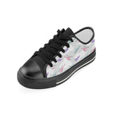 Helicopter plane pattern Kids' Boys' Girls' Low Top Canvas Shoes Black