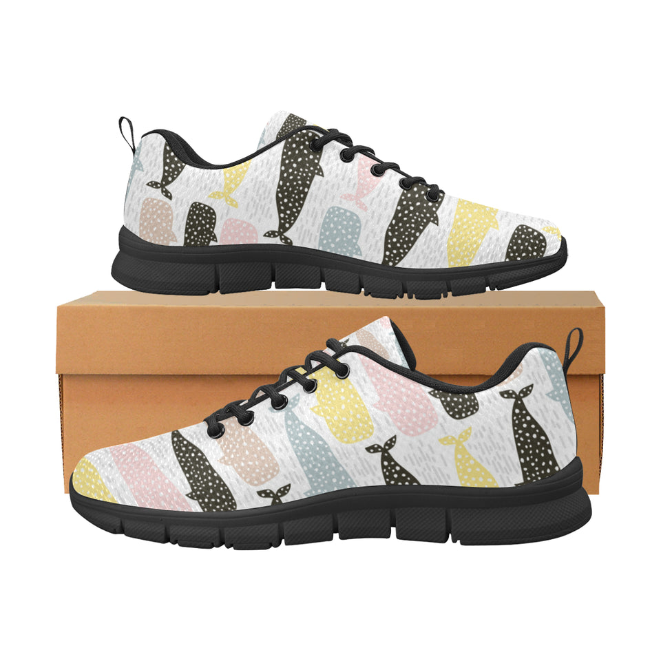 Whale dot pattern Women's Sneaker Shoes
