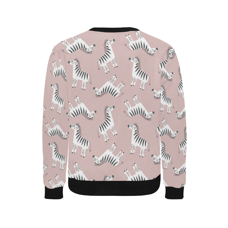 Cute zebra pattern Men's Crew Neck Sweatshirt