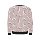 Cute zebra pattern Men's Crew Neck Sweatshirt