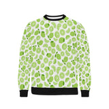 Lime design pattern Men's Crew Neck Sweatshirt