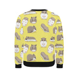 Cute Hamster pattern Men's Crew Neck Sweatshirt