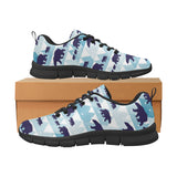 polar bear winter snow pattern Women's Sneaker Shoes