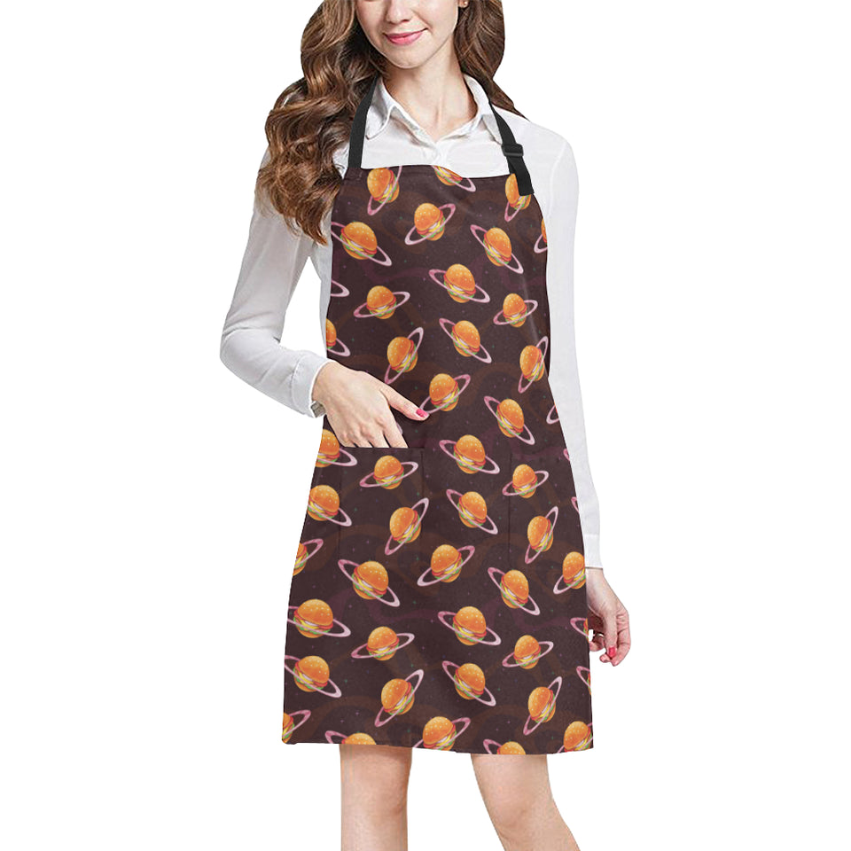 Hamburger Pattern Print Design 05 All Over Print Adjustable Apron