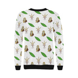 Color hand drawn cacao pattern Women's Crew Neck Sweatshirt