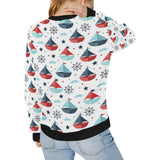 Cute color paper sailboat pattern Women's Crew Neck Sweatshirt