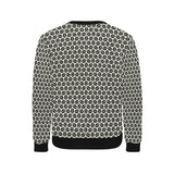 Coffee bean abstract modern pattern Men's Crew Neck Sweatshirt